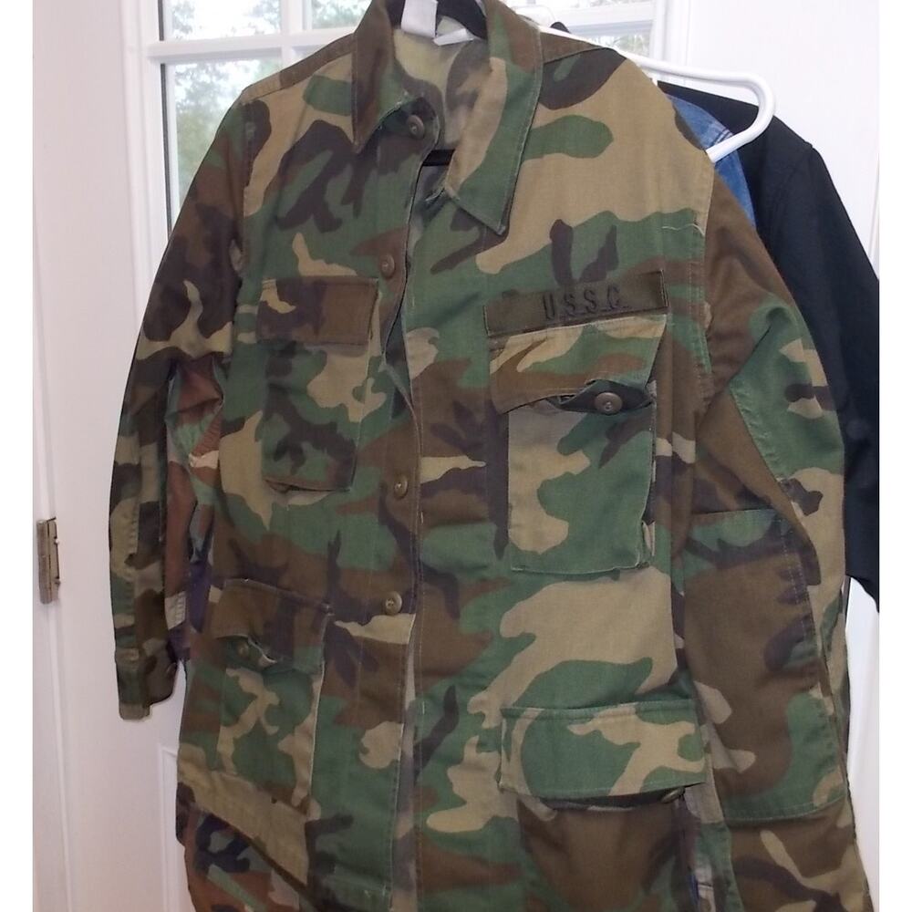 Propper Woodland Camo BDU Jacket USSC Patch Military Field Coat Small Regular